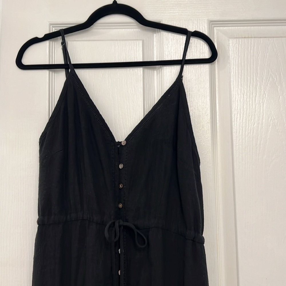 Rails Black Linen Frida Midi Dress, Size Small! - image 2